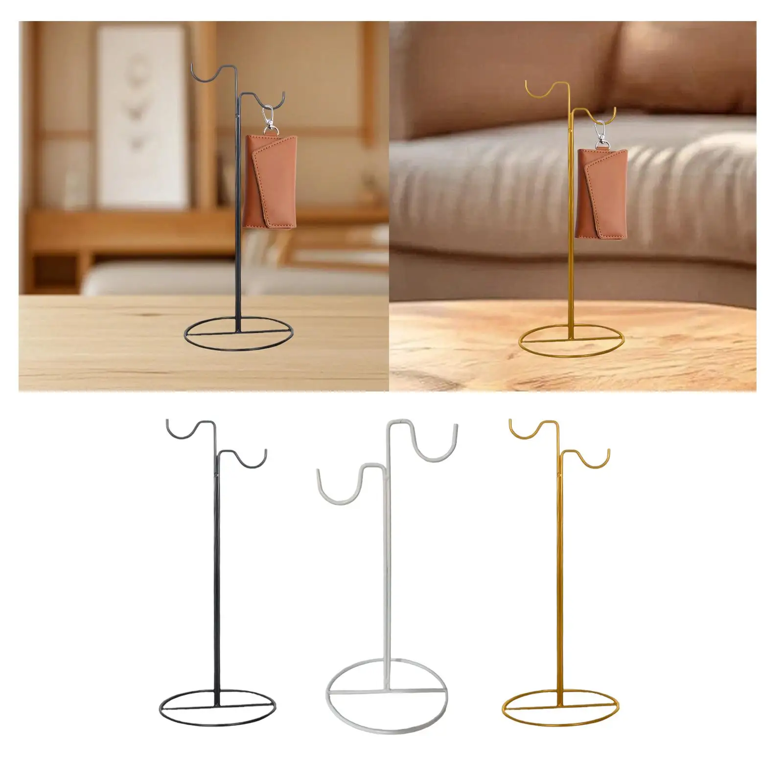 

Подставка для сумок Подставка для сумок из углеродистой стали, многофункциональная, держатель для сумок Стойка для сумок для продавцов, домашняя столешница