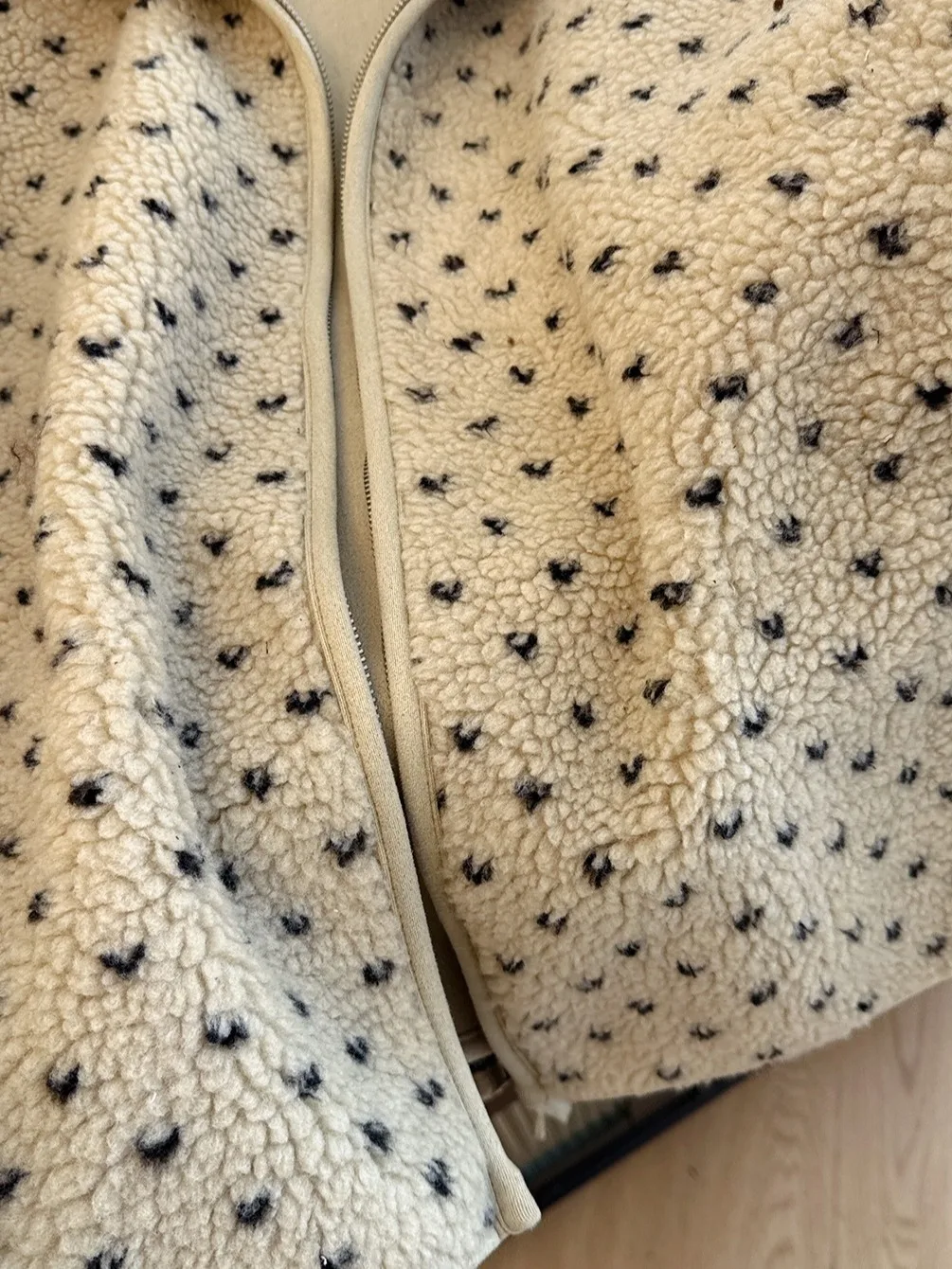 Thiened Polka Dot Rits Stand Kraag Dames Jaet Faionable Warme Katoenen Jas Grote Maat Retro Sle Lange Sve Vest