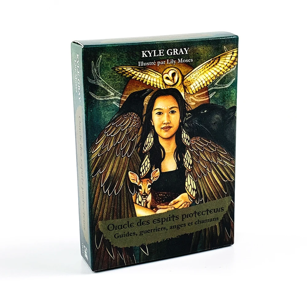 Angels and Ancestors Oracle Cards 55 Card French Version Meditation Divination Board Games for Spiritual Practice & Collection