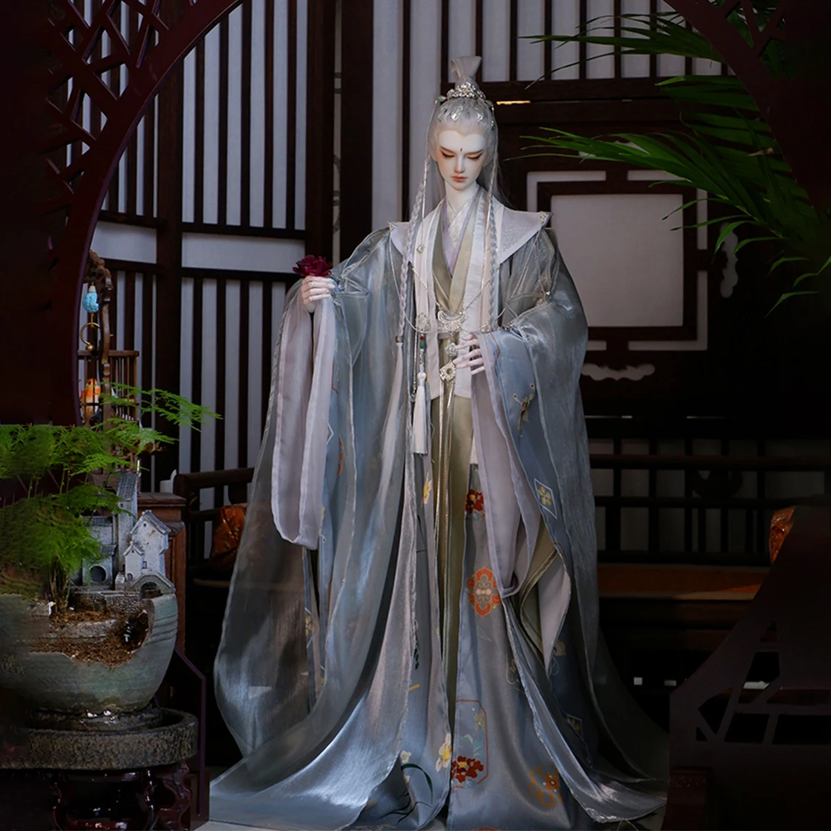 

1/3 BJD Hanfu Ancient Costume Robe Warrior Outfit For SD13 POPO68 Longhun73 ID75 Strong Uncle Doll Clothes Accessories A1636