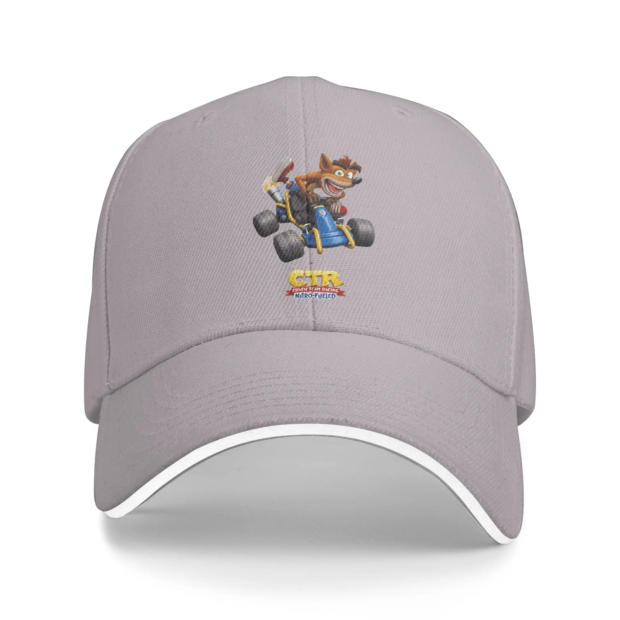 Hot Sale Crash Bandicoot Crash Team Racing Nitro Baseball Cap  Sportswear Sun Visor  Hiking Trail Sun Visor