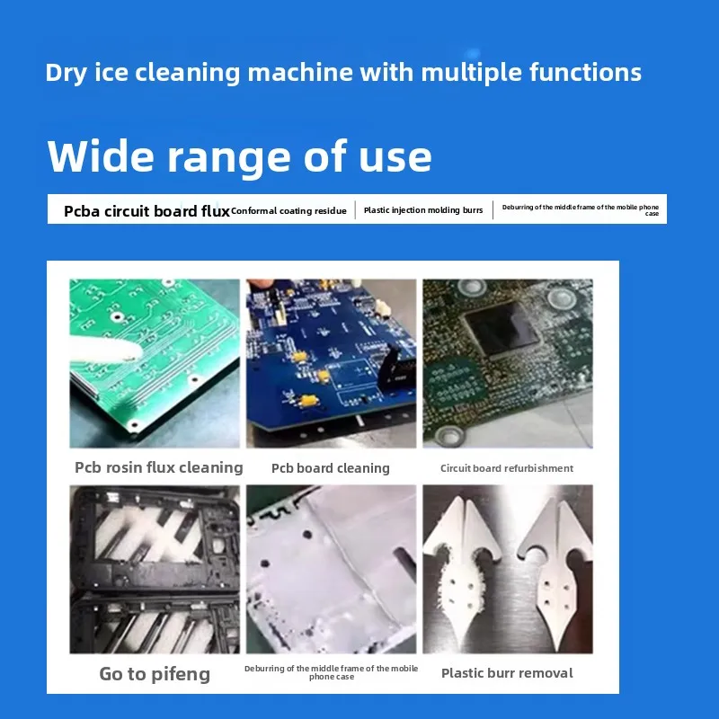 آلة تنظيف الثلج الجاف المحمولة لمعدات التنظيف الصغيرة لتدفق لحام الصنوبري #2