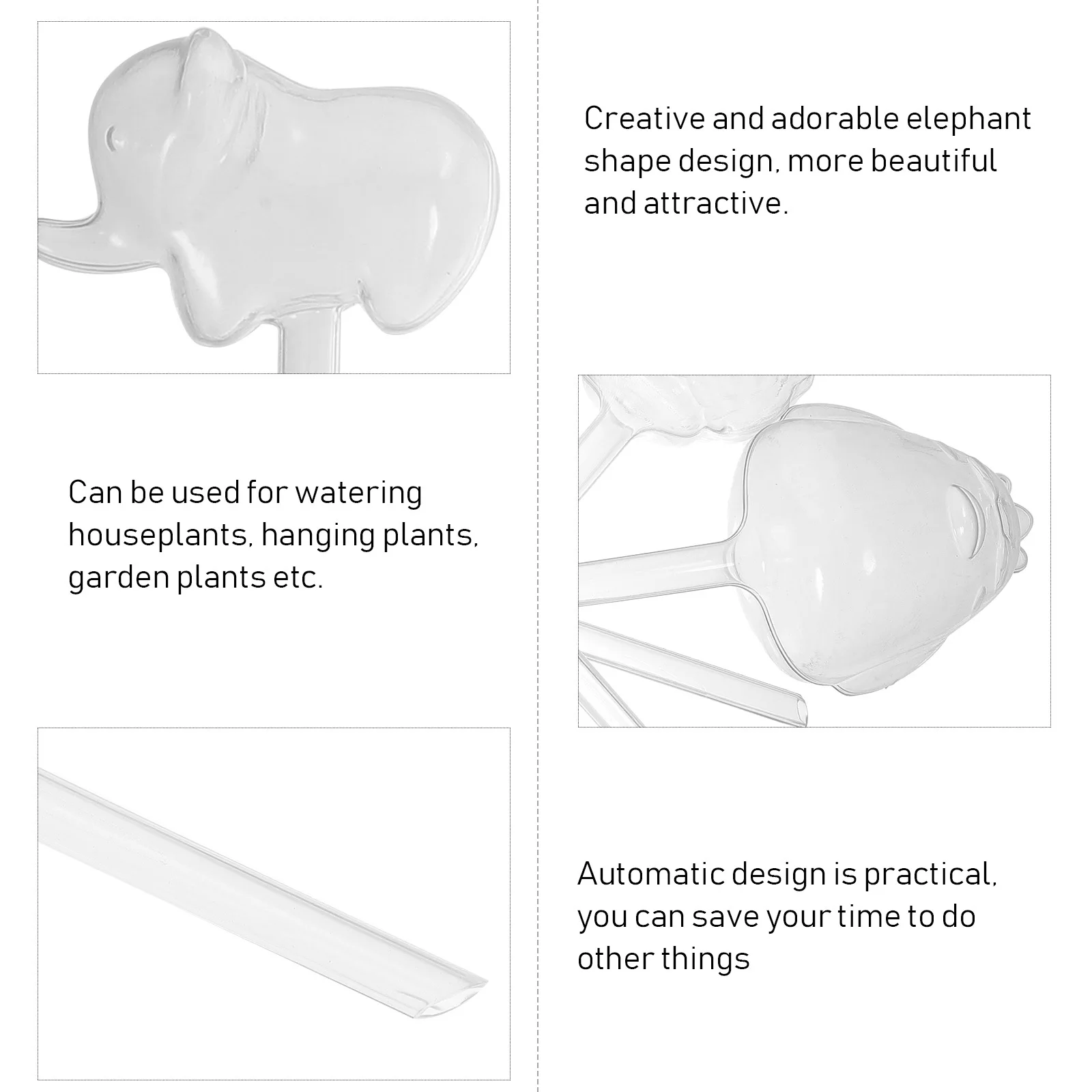 

5Pcs Self Watering Globes Automatic Plant Waterer Animal Design Slow Release Watering Bulbs for Indoor Plants Bonsai