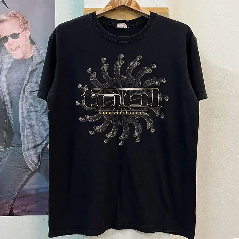 Camiseta Grupo Américain Heavy Metal Rock Imprimé En Coton À Manches Courtes Ruffian Beau Ras Du Cou