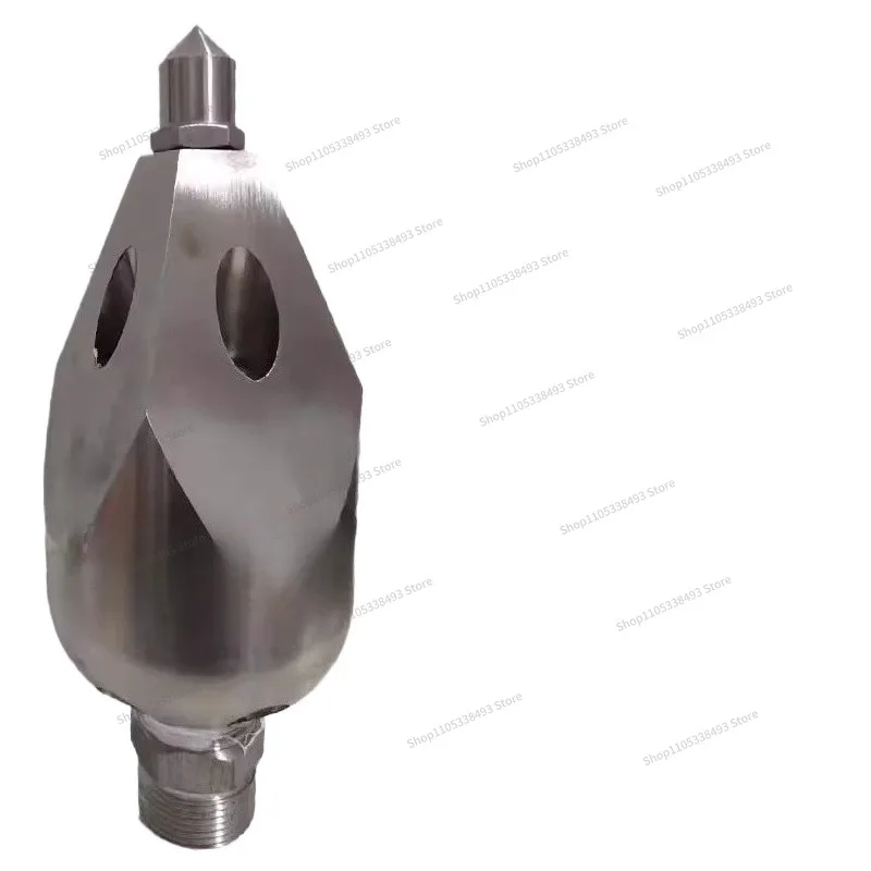 For Stainless Steel Piercing Nozzle Sewer Dredging High Pressure Cleaning Gun Head