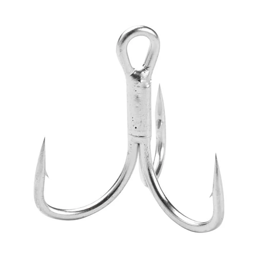 

Triple Barbed Hook for Freshwater and Saltwater Fishing, Strong Treble 5X, 10PCs, 2 #, 4 #, 6 #, 8 #, 10 #