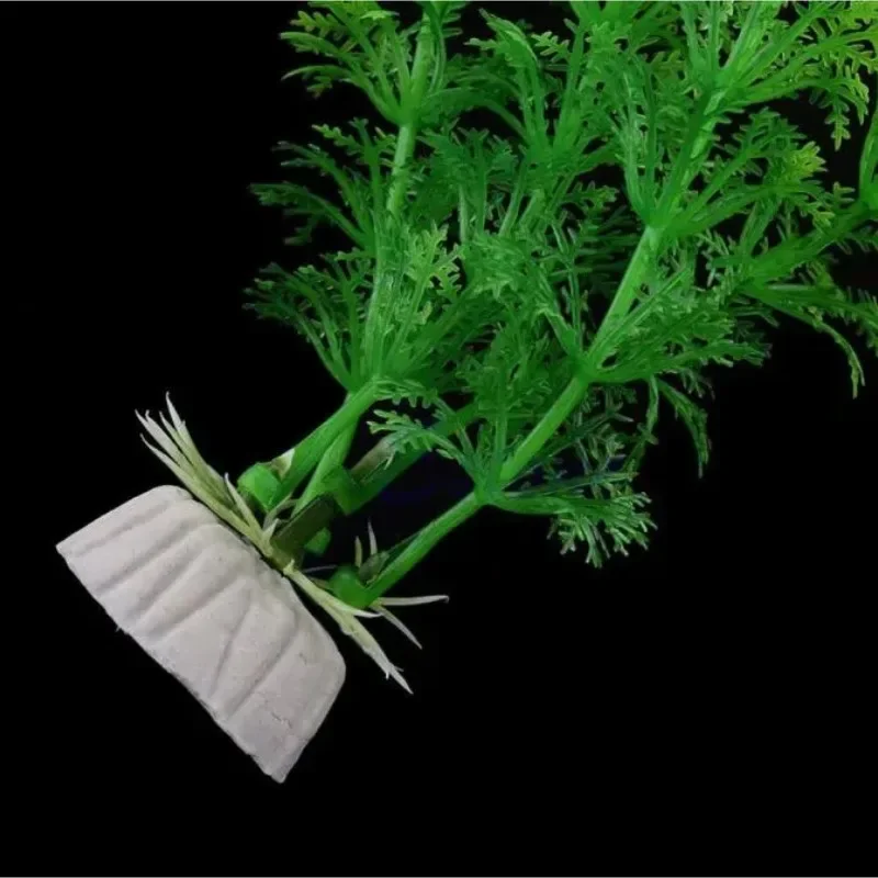 Aquarium Simulation Plant Aquatic Fish Tank Plants Plastic Artificial Water Grass Fish Tank Decoration Accessories(About 32cm)