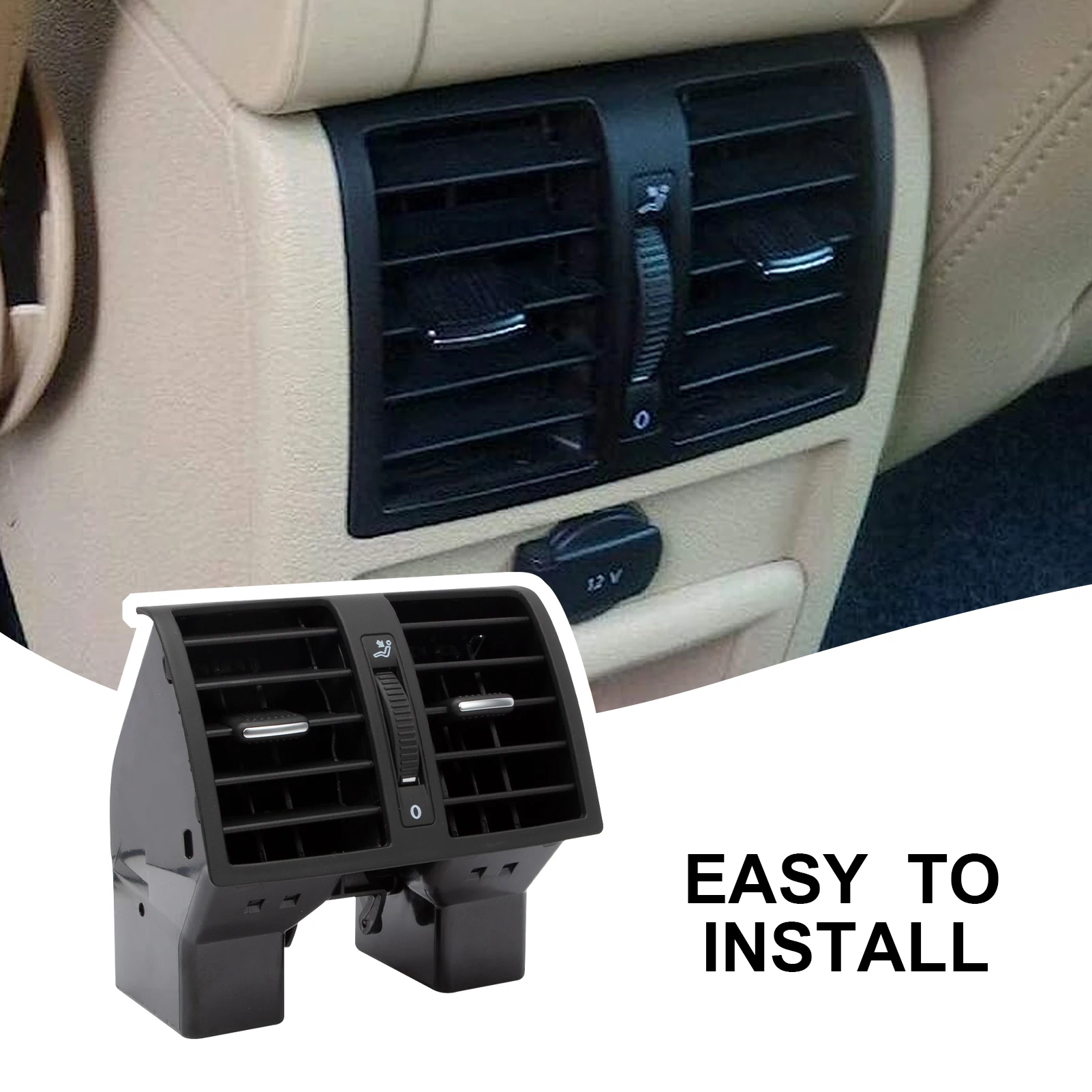 Ventilation Grille Air Conditioner Air Outlet Rear Centre Console for Caddy 2003-2015 1TD819203A