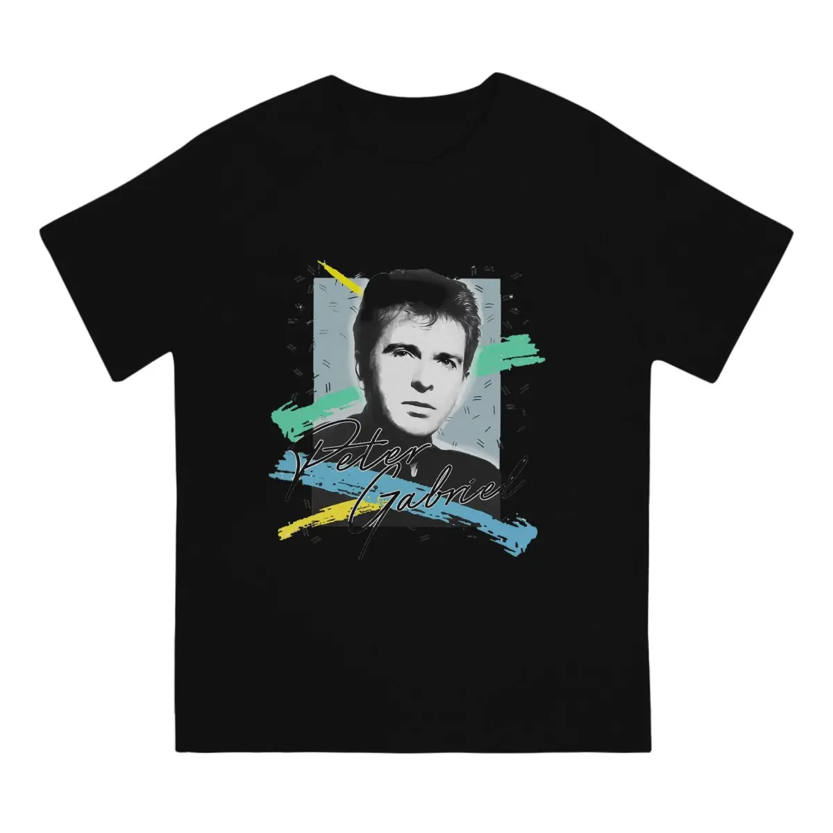 Men Peter Gabriel T Shirts Genesis Cotton Clothing Hipster Short Sleeve Crew Neck Tee Shirt 6XL T-Shirts