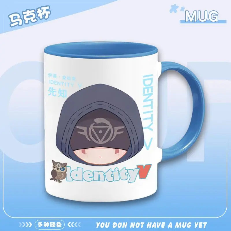 

2025 Identity V Game Аниме Cos Painter Acrobat Prospector Norton Campbell Seer Eli Clark и т. д. Простая керамическая кружка унисекс в подарок