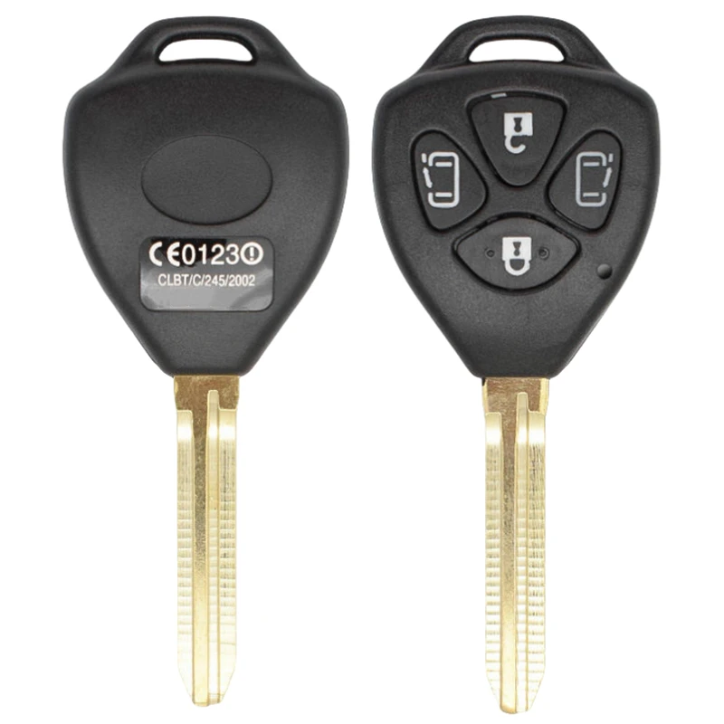 

XIEAILI OEM 10 шт. 4-кнопочный сменный чехол для ключей-транспондер для Toyota Camry Avalon Corolla Matrix RAV4 Venza Yaris