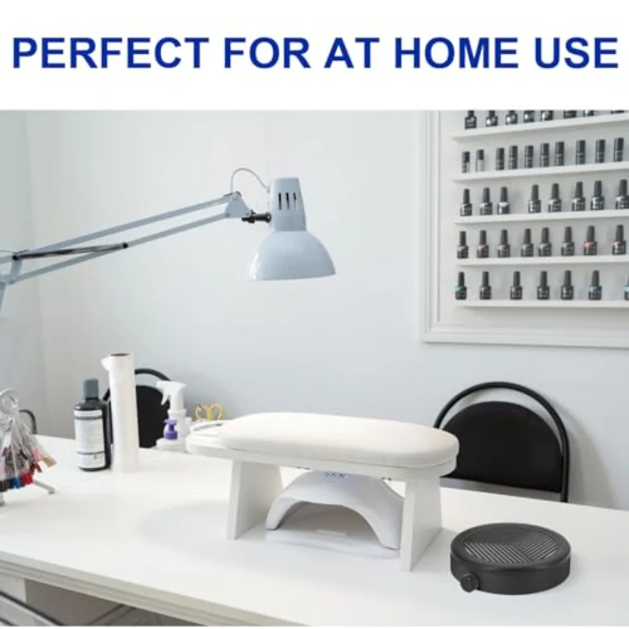 Coletor de pó pequeno para unhas, velocidade ajustável, coletor de pó a vácuo para unhas, para tecnologia de unhas, acrílico, remoção de pó, manicure du