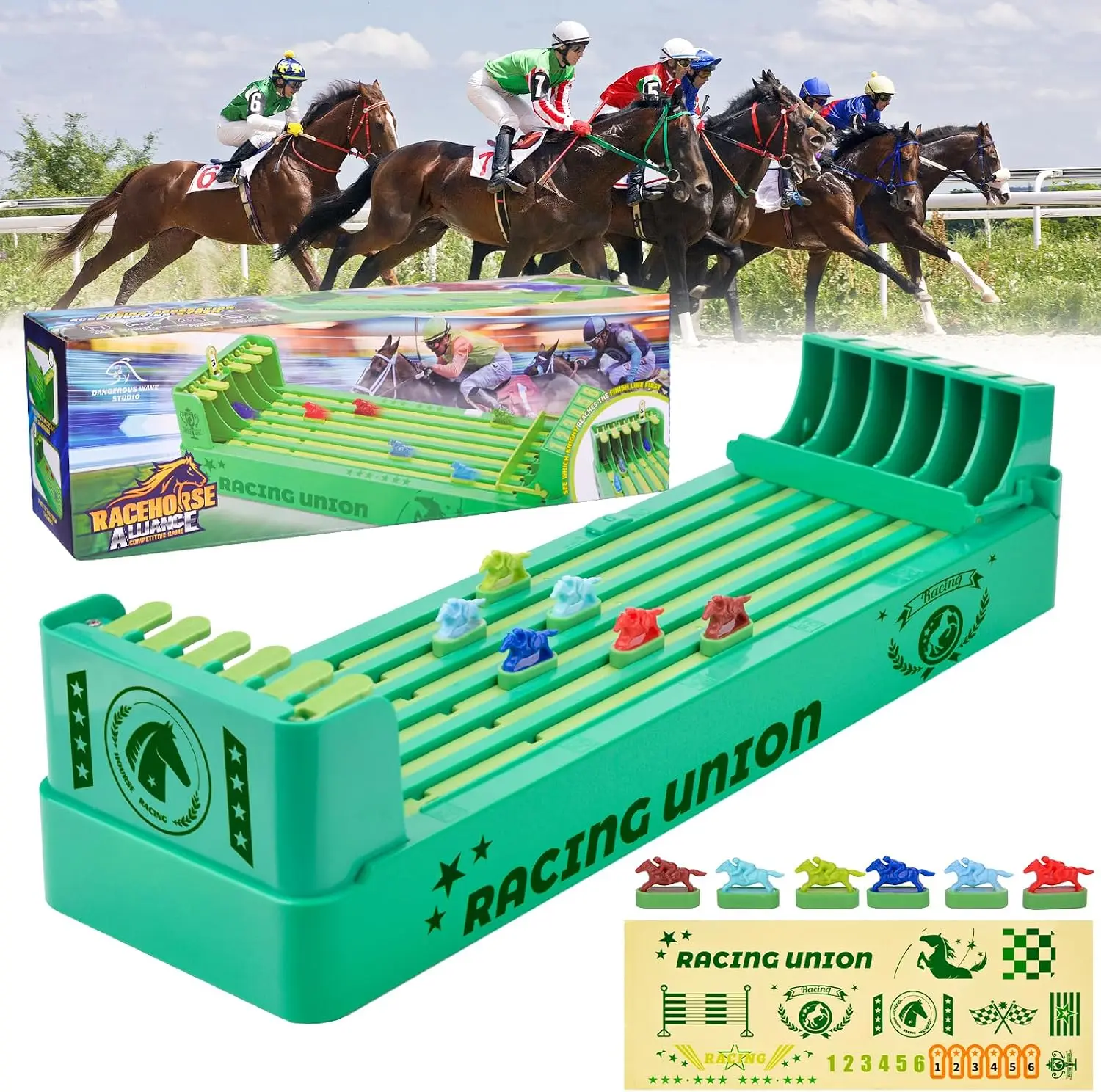 Horse Racing Game 6 Horses Multiplayer Electric Horse Toys Interactive Table Board Game Family Party Game Kids Birthday Gift
