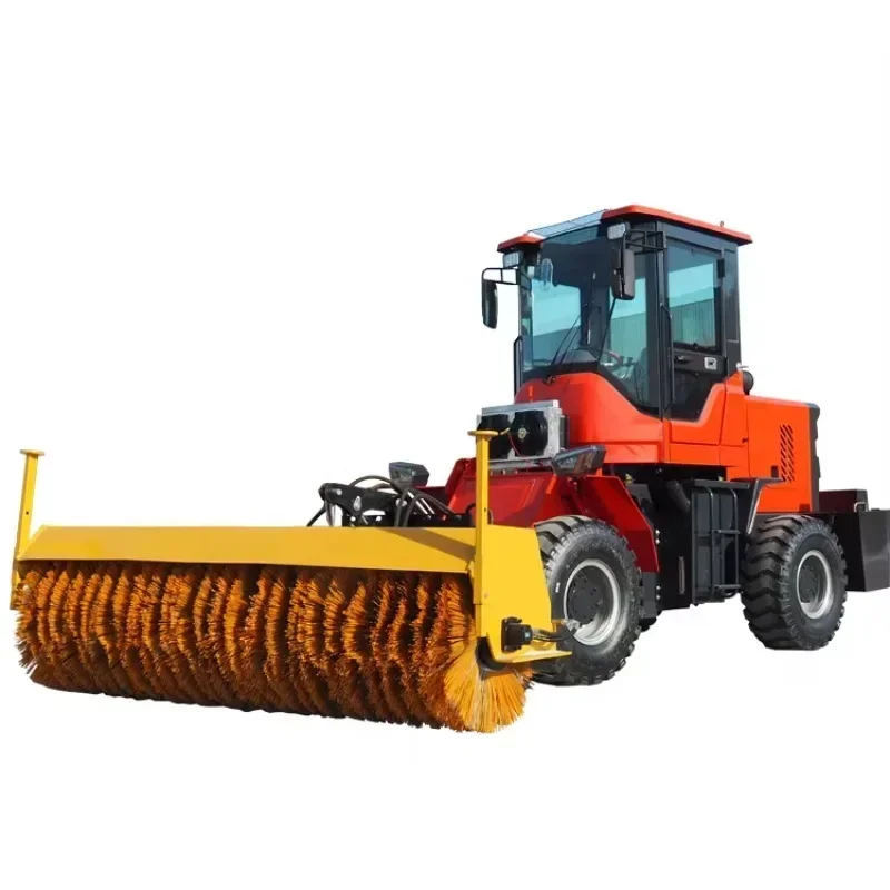 Four Wheel Driving Snow Blower Machine Ride On Snowplow Snowblower Machine Road Snow Sweeping Sweeper Machines Hot Sale France