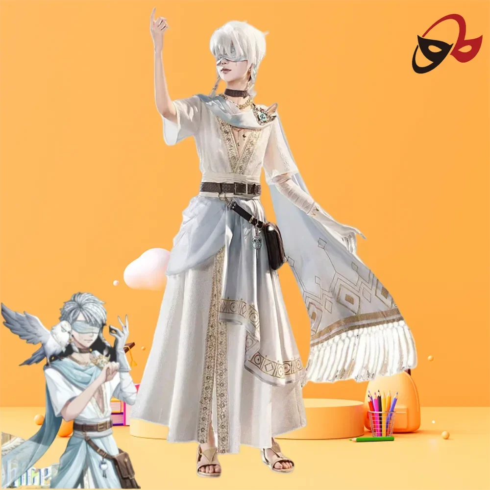 

CosKoKo Eli Clark/Seer Косплей Игра Identity V Костюм Белая Великолепная Элегантная Боевая Униформа Хэллоуин Вечеринка Ролевая Игра Одежда