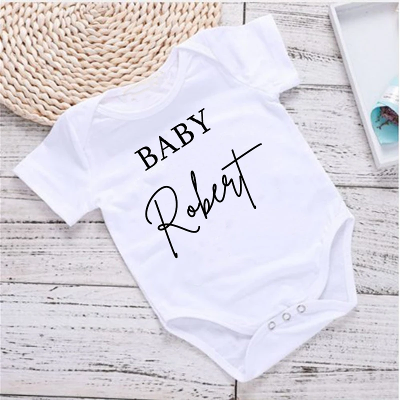 Body de bebé con nombre personalizado, ropa bonita para recién nacido, mono de manga corta de verano para niños pequeños, regalo de ducha infantil