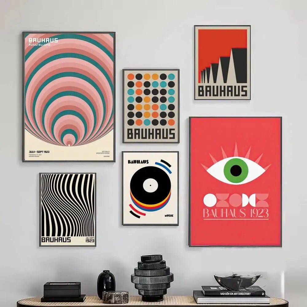 الفن الحديث باوهاوس بساطتها الملصقات الكلاسيكية خمر غرفة بار مقهى ديكور الشمال ديكور المنزل #1