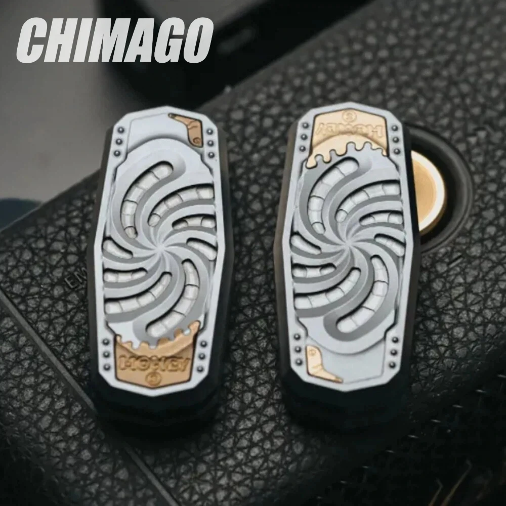 CHIMAGO EDC Holy Stele Stainless Steel Fidget Slider Fidget Toys Adults Stress Relief Toy Push Slider Original Designs