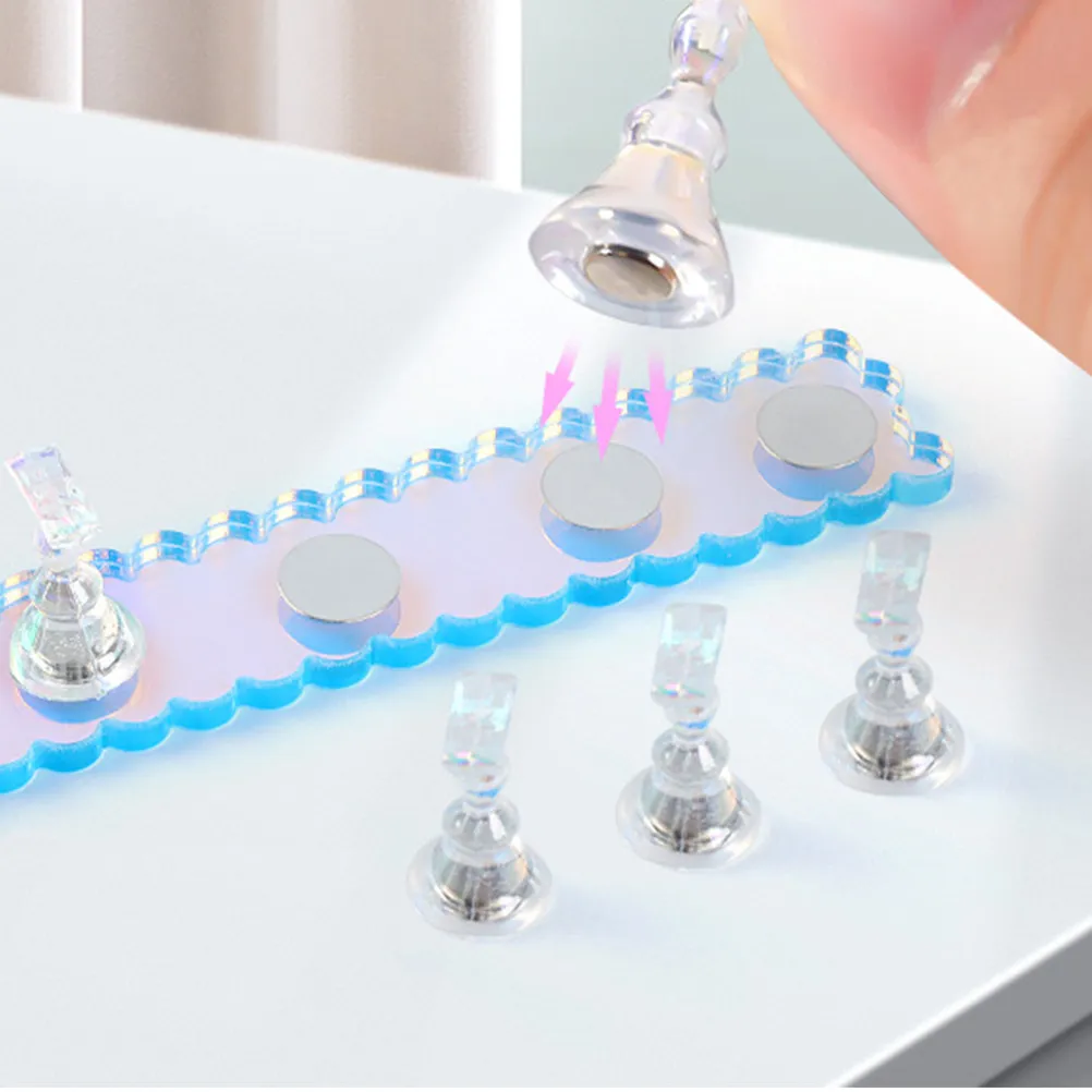 1Set Nail Practice Rack Durable Lightweight Convenient Training Stand for Nail Art Display Perfect for Salons Schools