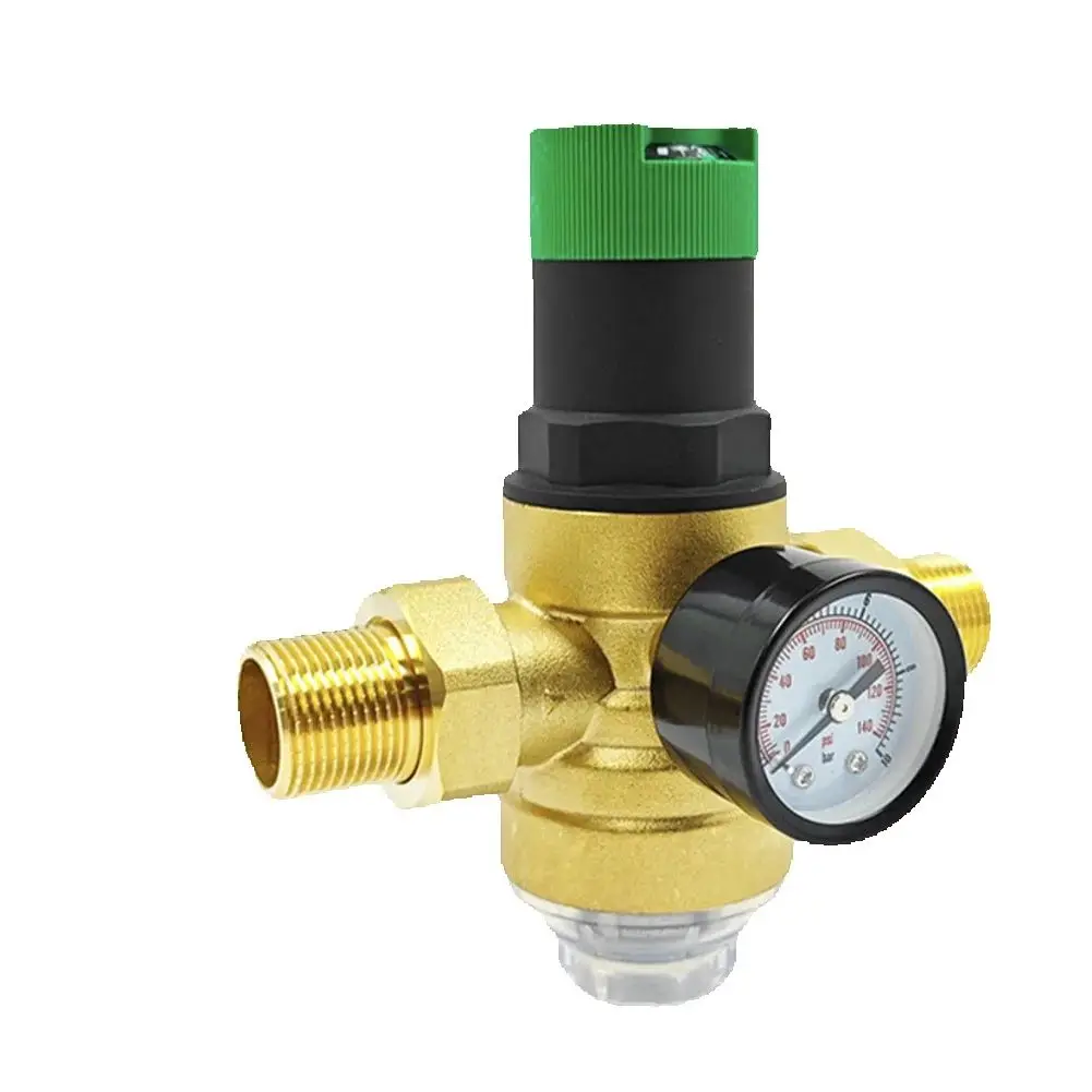 

Латунный редукционный клапан с резьбой NPT и манометром для регуляторов давления системы воды Редукционный клапан