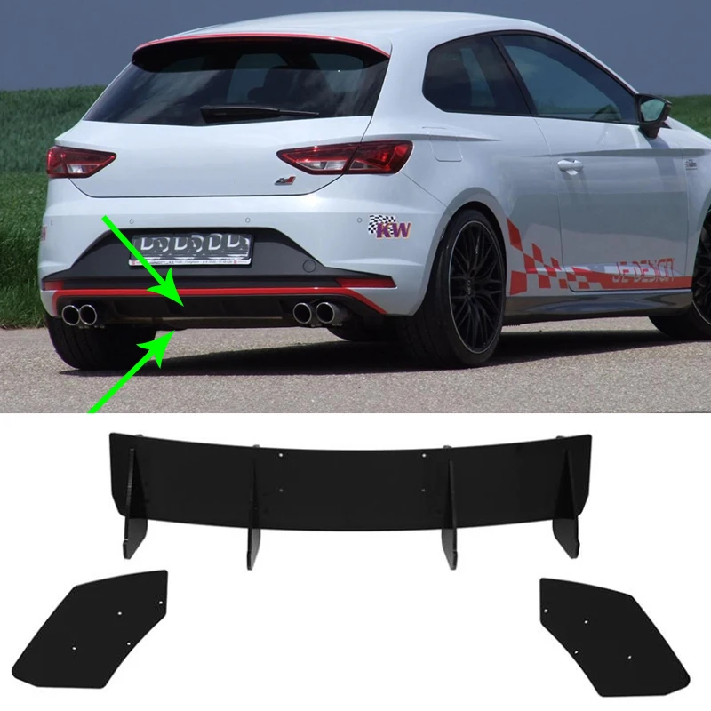 2012-2016 dla SEAT LEON III CUPRA MK3 Car Real Blade dyfuzor Body Kit zderzak części