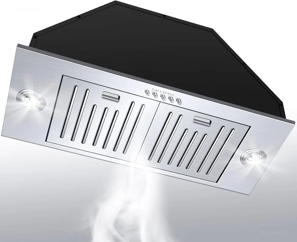 

Range Hood Insert 30 Inch, 800 CFM Range, Ultra-quiet Insert ,3-speed Vent, Ducted/Ductless Insert, Stainless Steel Built In