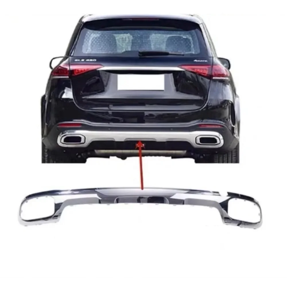 Rear bumper Chrome plated decorative cover For Mercedes Benz GLE W167 GLE350 GLE450 2020-2021