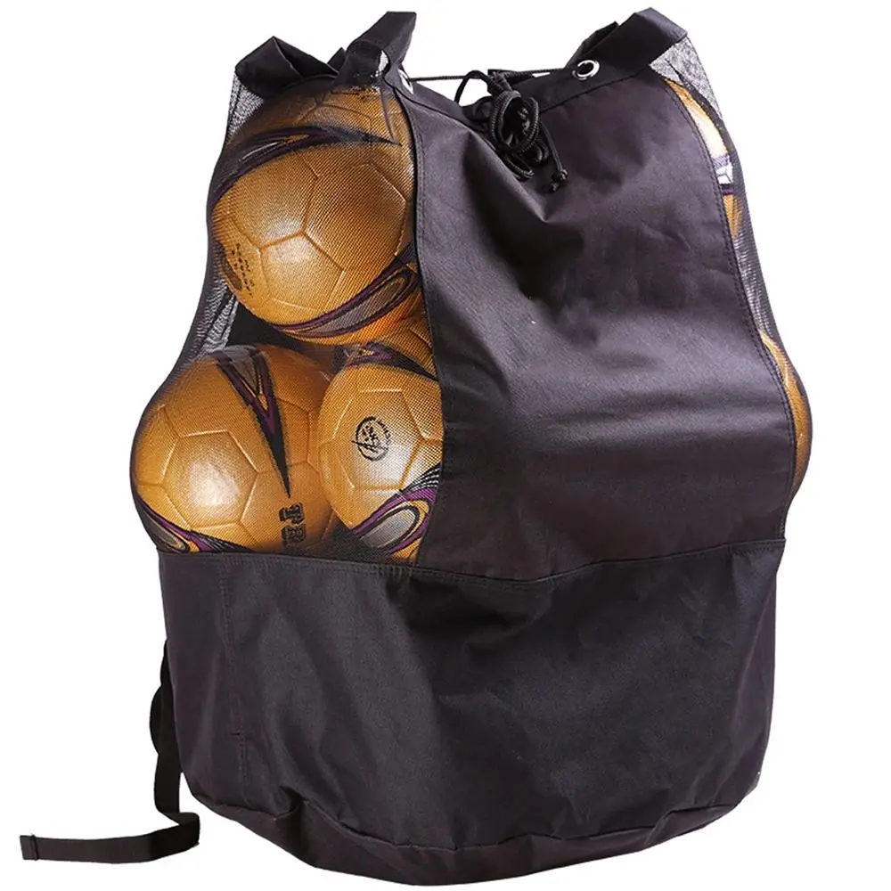 Bolsa de almacenamiento de bolas de gran capacidad, bolso de hombro grande de malla gruesa, bolsa de equipo deportivo de tela Oxford, 1 Uds.