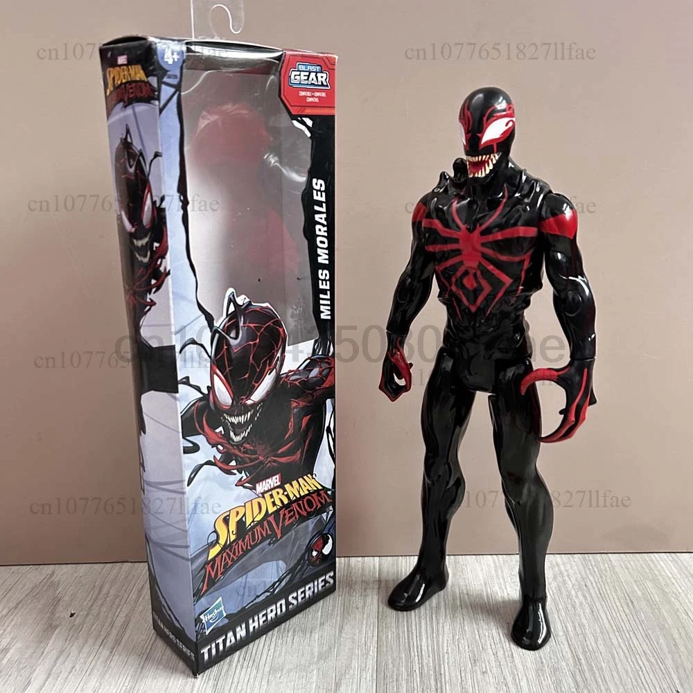 30 سنتيمتر جديد الصلب العنكبوت تيتان بطل المسلسلات الرجل العنكبوت ماكسيموم فينوم مايلز موراليس انفجار والعتاد عمل نموذج لجسم اللعب غرفة ديكور