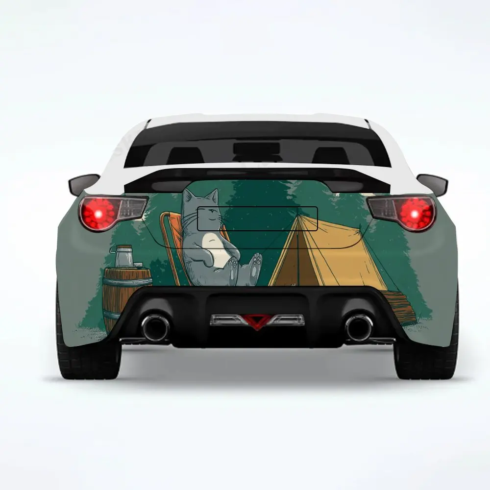 

Relaxing Cat ,Vinyl Decal for Car Rear, Waterproof Self-Adhesive Vinyl Stickers for Vehicle Tail and Bumper, Decoration Protecti