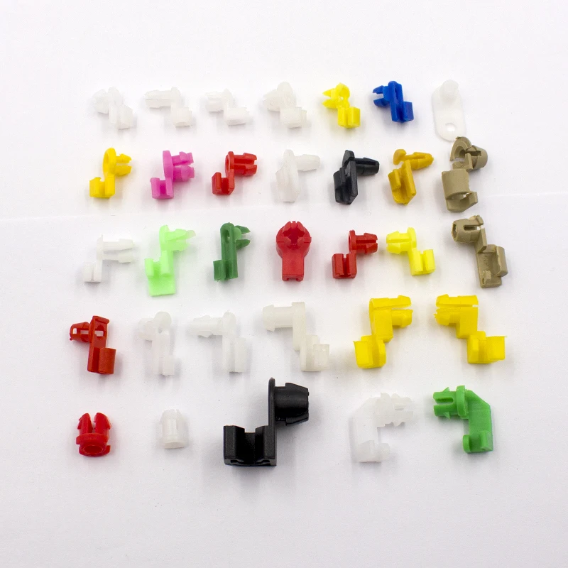 KE LI MI 50 PCS Auto Plastic Door Lock Rod Clip Fixeding Side Fastener Clips Car Fitting Wires Clips