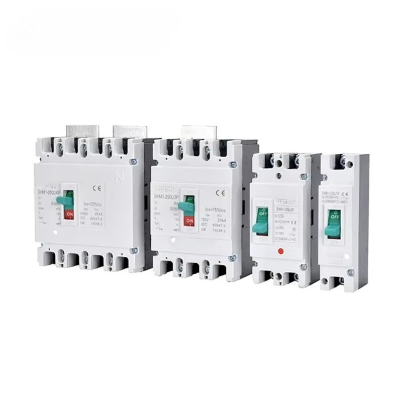 

Solar PV 125A 150A 200A 250A 400A 630A 800A 1000A 1250A 1P 2P 3P 4P DC 250V 500V 750V 1000V Molded Case Circuit Breaker MCCB