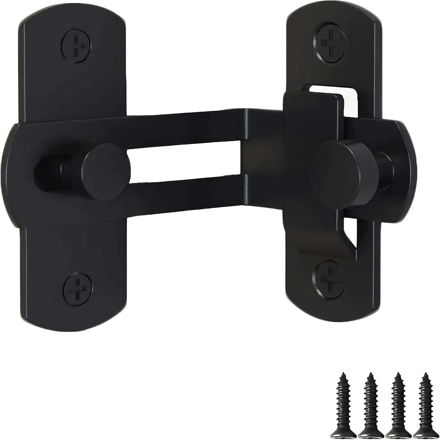 Barn Door Lock, 90  Right Stainless Steel Angle Door Latch Buckle for Doors and Windows