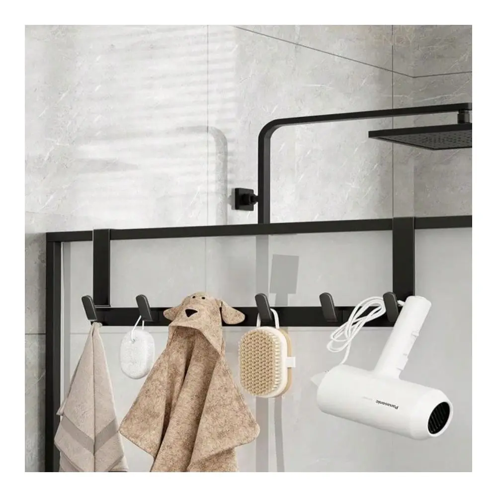 

HOME Over The Door Hooks Hanger, Heavy Duty Rack For Winter Coat, Fits 1 3 4 Doors, L7U Bathroom Accessories And Towel Organize