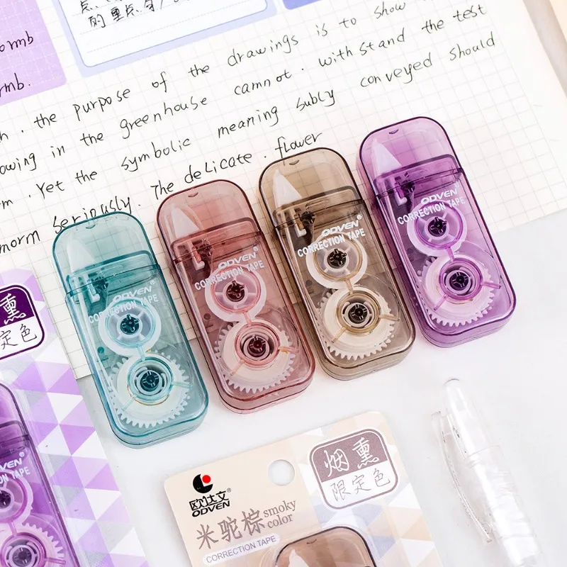 1 Piece Random Mini Corrtection Tape for Student Simplicity Solid Color Student Stationery Correction Tape Things for School