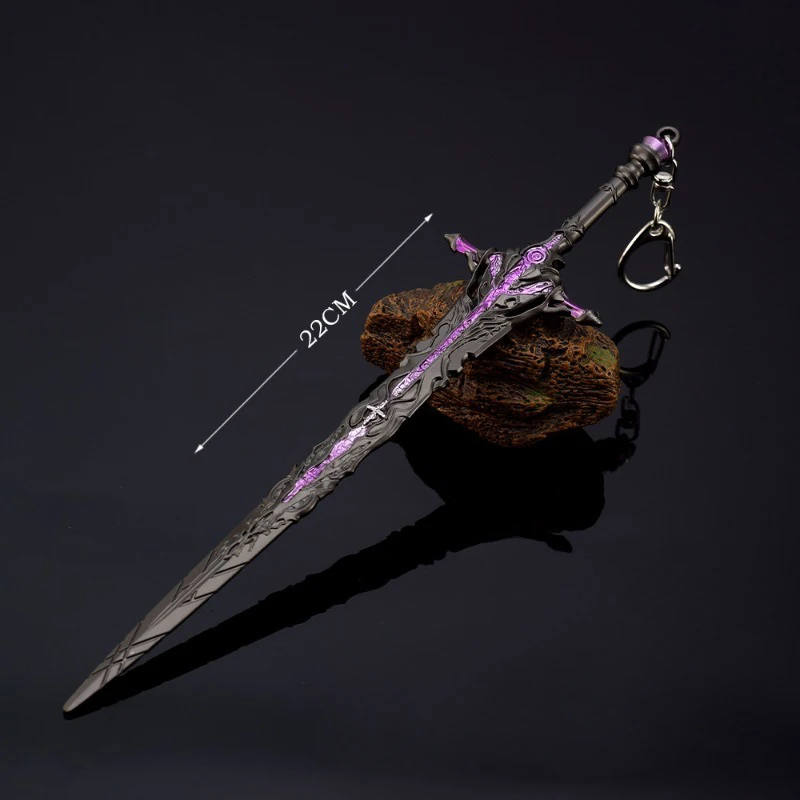 22CM FF16 Game Peripheral Final Ultimate Weapon Great Sword Full Metal Replica Miniature Models Fantasy Blade Juguetes Ornament