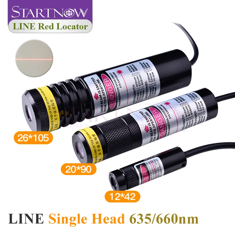Laser Woodworking Stone Cutting Machine Red Locator Single Head Engrave Indicator 635nm 200mw 26×105 660nm 12×42 Ajustável