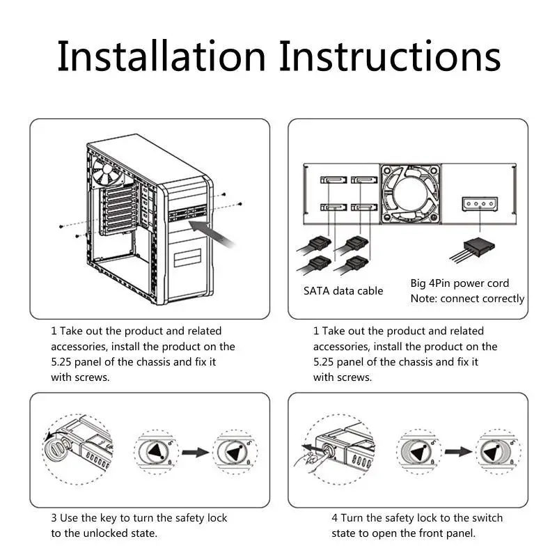 

652f 4x 2,5 дюйма мобильная стойка алюминиевая клетка для жесткого диска для настольного компьютера шасси HDD Клетка