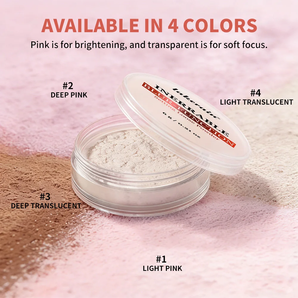 Blur-Function Setting Powder Long-lasting Blurring Brightening Oil Control Soft Focus Matte Effect Even Skin Tone Setting Powder