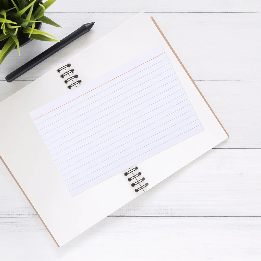 200pcs Index Cards Blank Notepads Ruled Writing Smooth For Study Flashcards Exam Prep Notes Organization Teachers Students