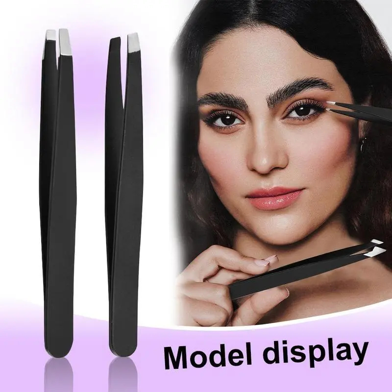  4pcs Eyebrow Clippers Eye Facial Hair Removal Tool Set Professional Stainless Steel Precise Tweezers Summer Makeup Styling Kit 