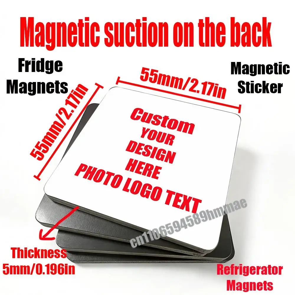 

Customize Custom Tailor Made Picture Image Photo Logo Text Fridge Freezer Refrigerator Magnets Metal Cabinet Magnetic Sticker