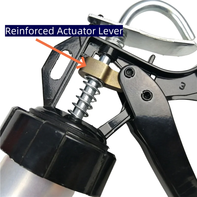 Heavy Duty Structural Adhesive Caulking Gun, Metal Iron & Aluminum Alloy Body, Construction Sealant Syringe Tool