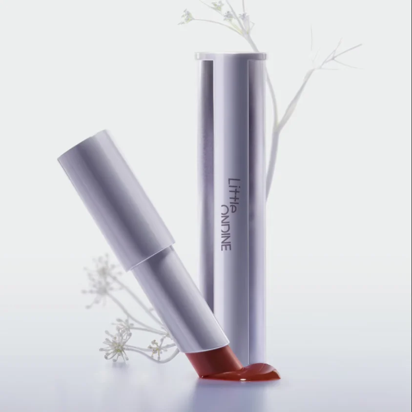 

Бальзам для губ Little Ondine Lipstick Glass Shine: увлажняющий тинтованный бальзам с гиалуроновой кислотой, сатиновый блеск для губ