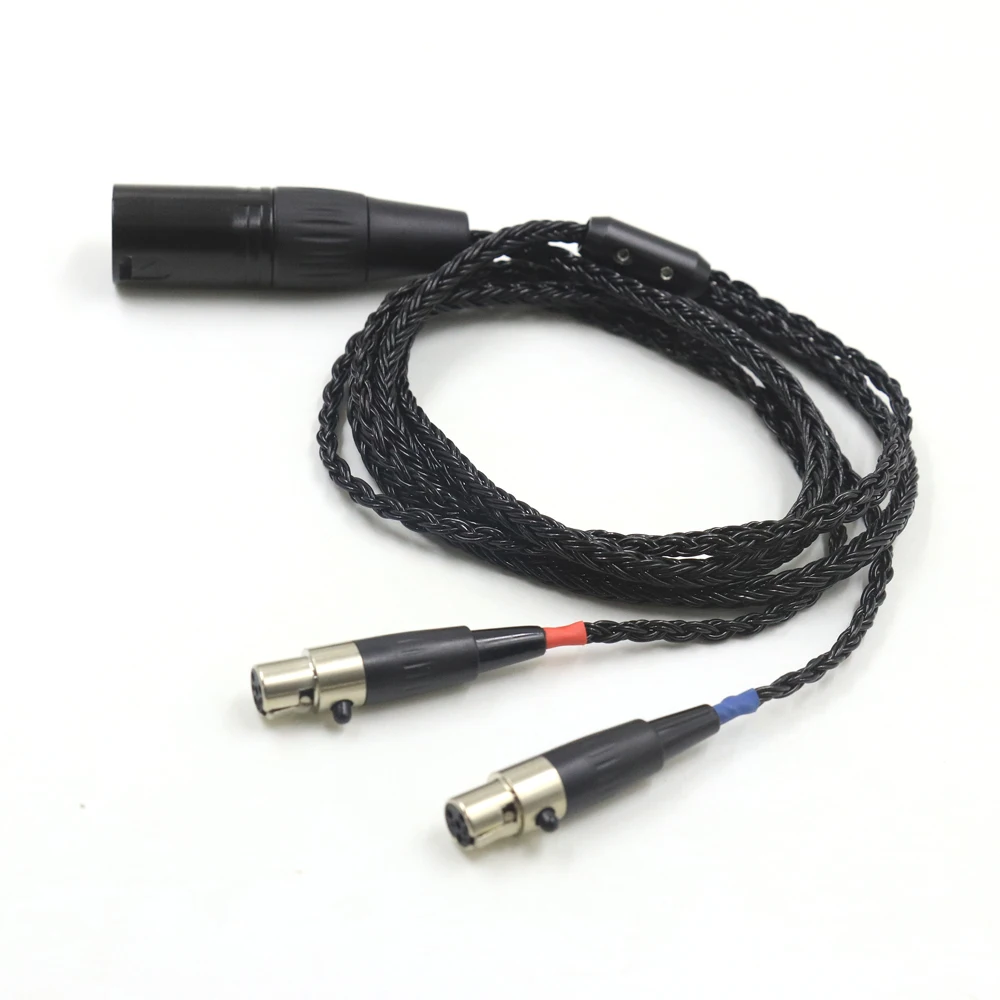 New 16 Core HIFI 4pin XLR Balanced Cable Compatible with Audeze LCD-2, LCD-3, LCD-4, LCD-X, LCD-XC Headphone and for Astell&Kern