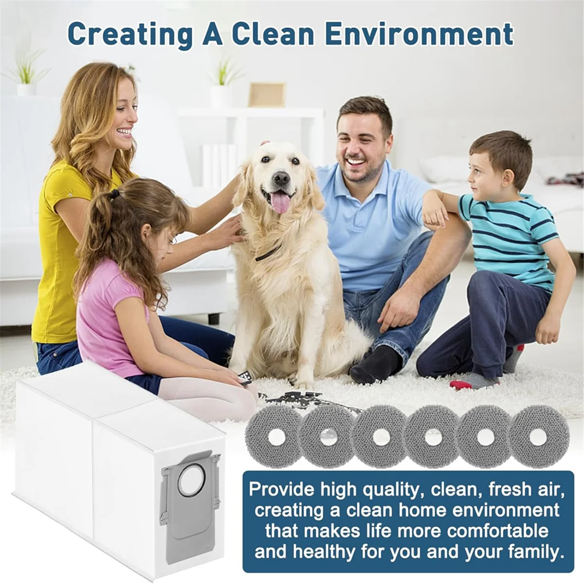 Untuk Roborock Qrevo Curve / P20 Pro / P10 penyedot debu, suku cadang pengganti penyedot debu Robot bantalan pel