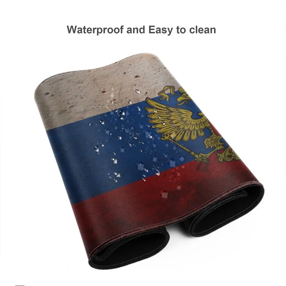 Bendera Rusia Mouse Pad Komputer Besar Mousepad Kantor 1000X500Mm XXL Pc Gamer Non-slip Karet Keyboard Deskmat