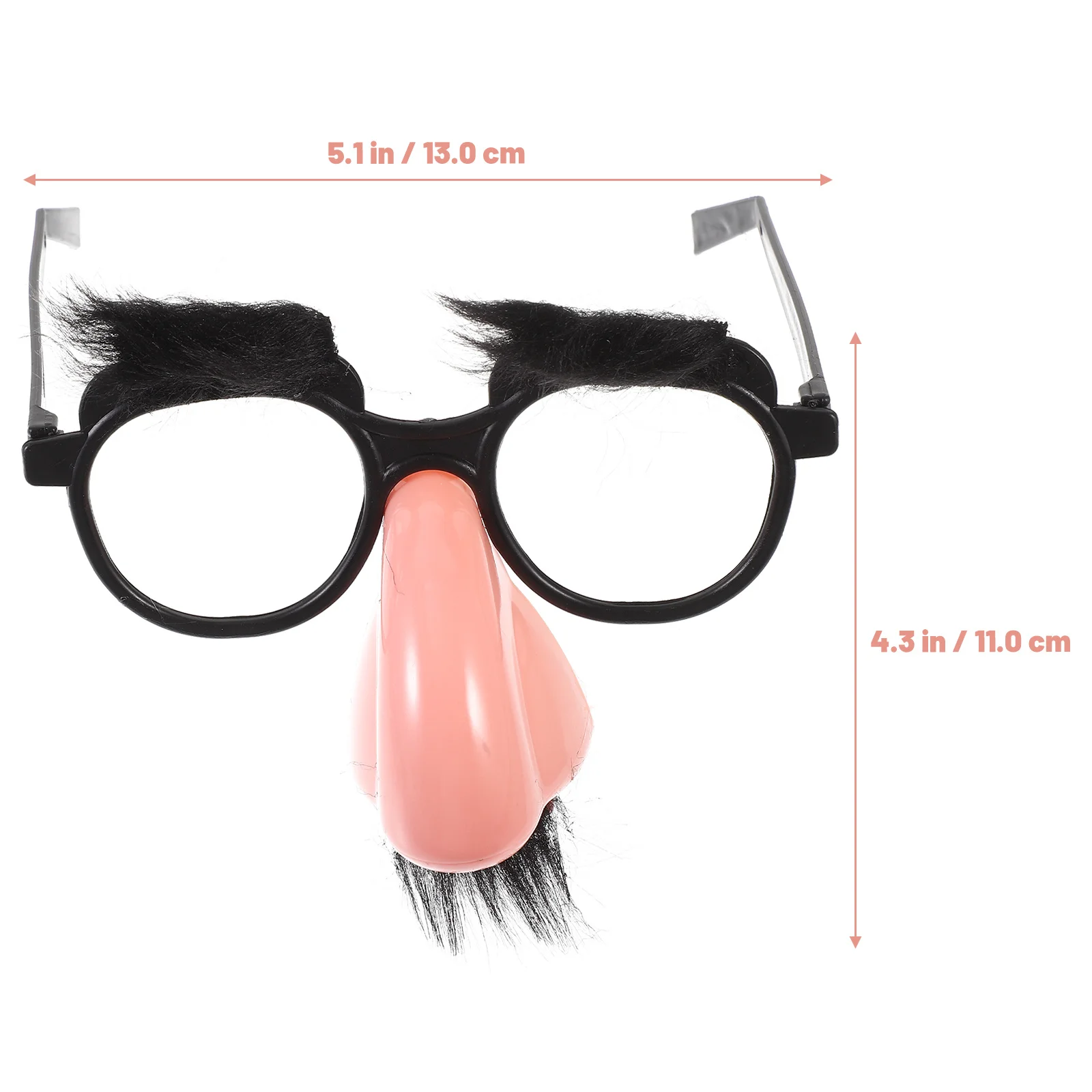 8 szt. Okulary z brodą, okulary z noskiem i brodą, śmieszne okulary na imprezę kostiumową, rekwizyty do cosplayu dla dorosłych, okulary imprezowe dla dorosłych