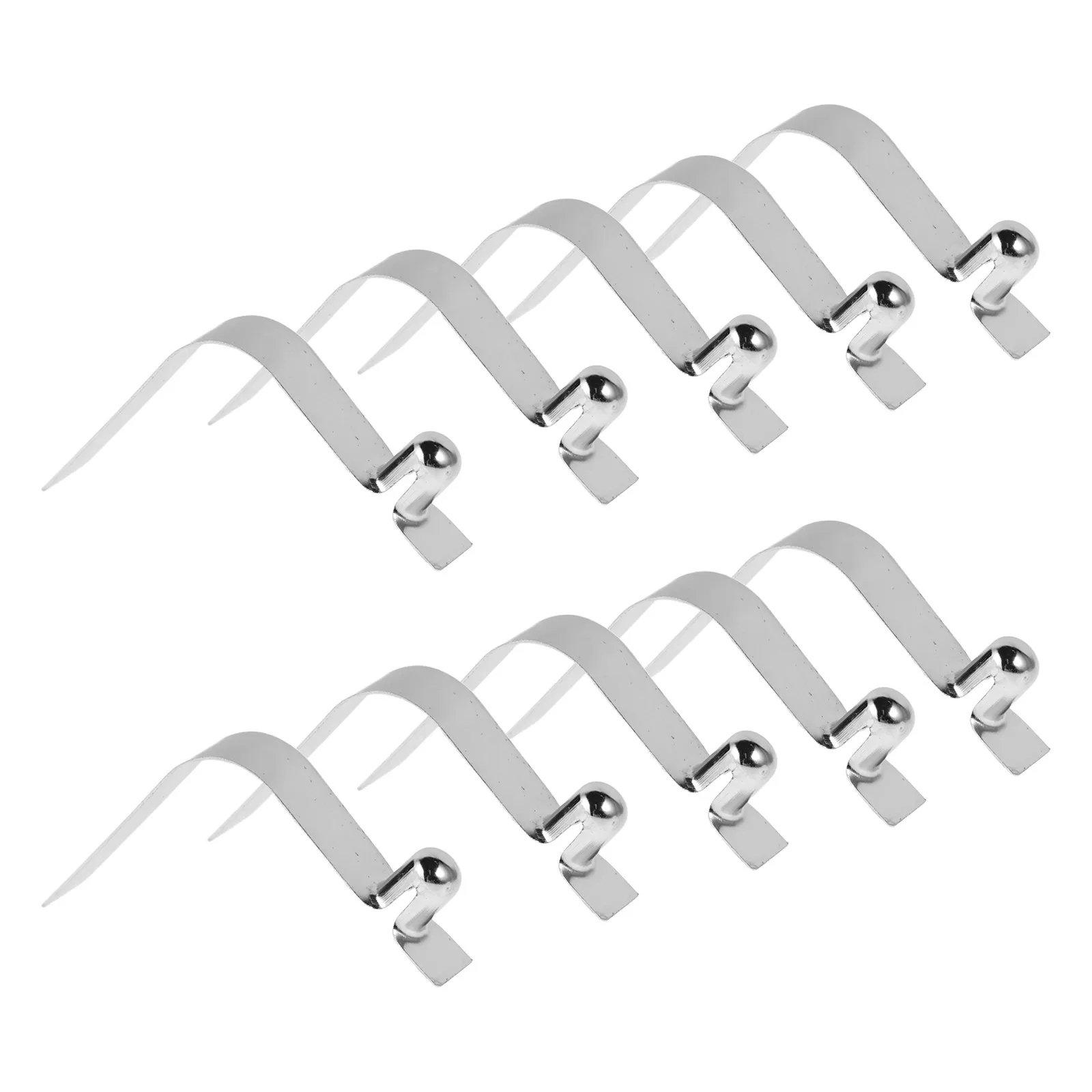 10Pcs 9mm V Shaped Push Button Spring Clips Metal Snap Lock Buckle for Tent Kayak Tube Replacement Snap Pin Outdoor Accessories
