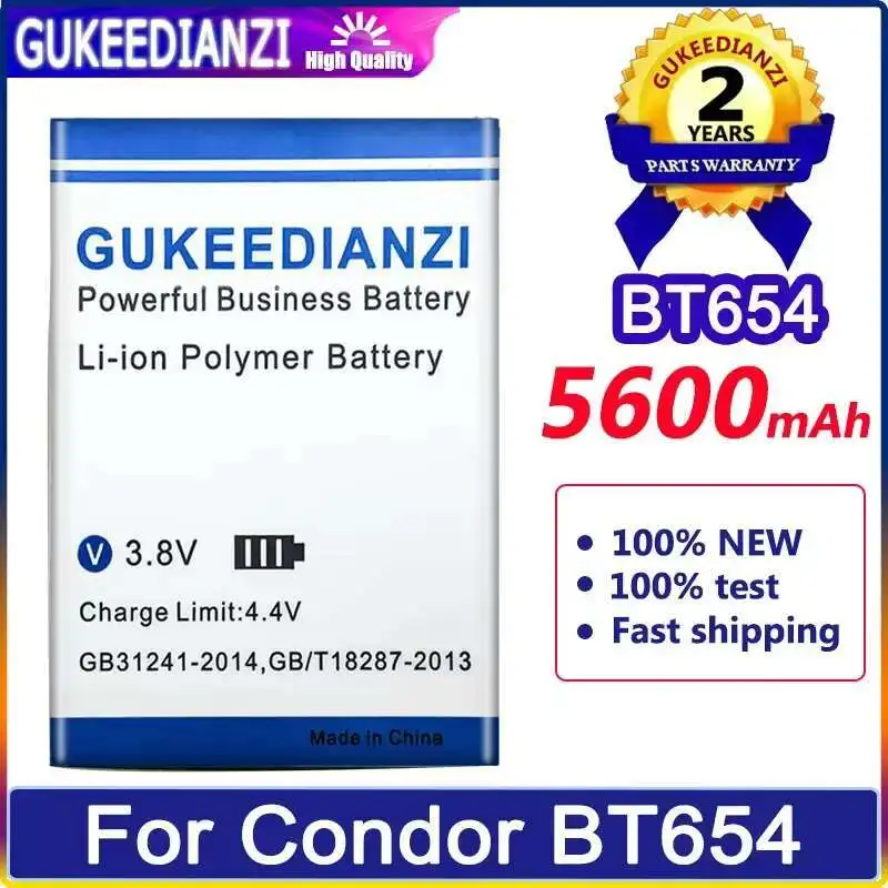 

Premium Replacement 5600Mah Mobile Phone Battery BT654 For Condor Oukitel C23 Pro C23pro